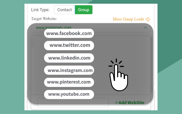 WhatsApp Group Link Finder Interface